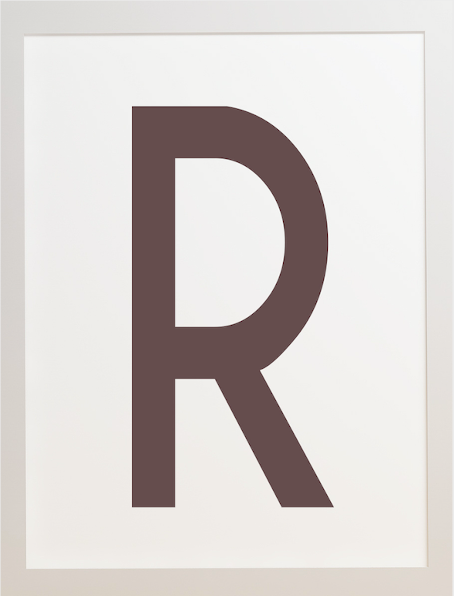 Letter Poster R